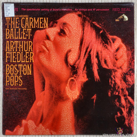 Georges Bizet - Rodion Shchedrin, Arthur Fiedler, The Boston Pops Orchestra – The Carmen Ballet vinyl record front cover