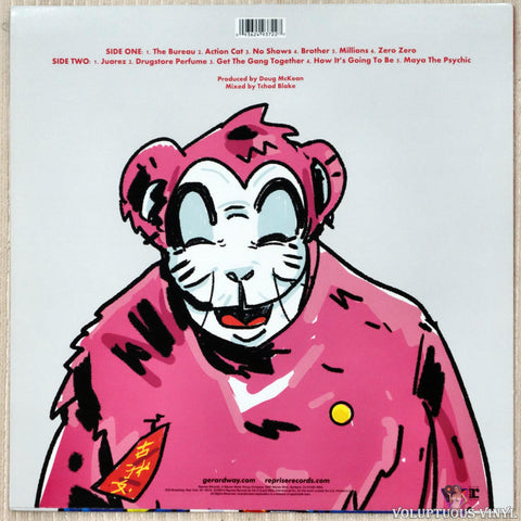 Gerard Way ‎– Hesitant Alien vinyl record back cover