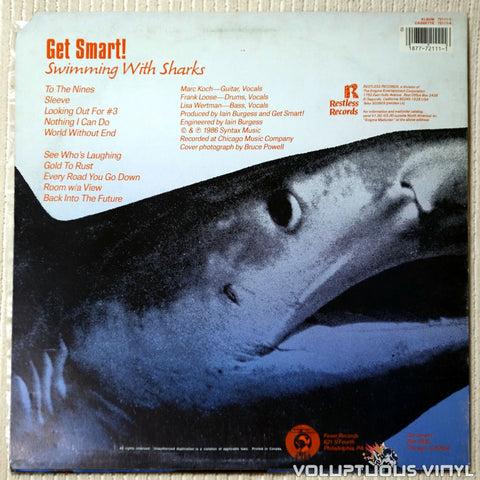 Get Smart! ‎– Swimming With Sharks - Vinyl Record - Back Cover