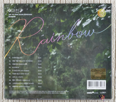 GFriend – Rainbow CD back cover