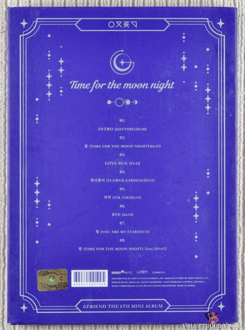 GFriend – Time For The Moon Night CD back cover