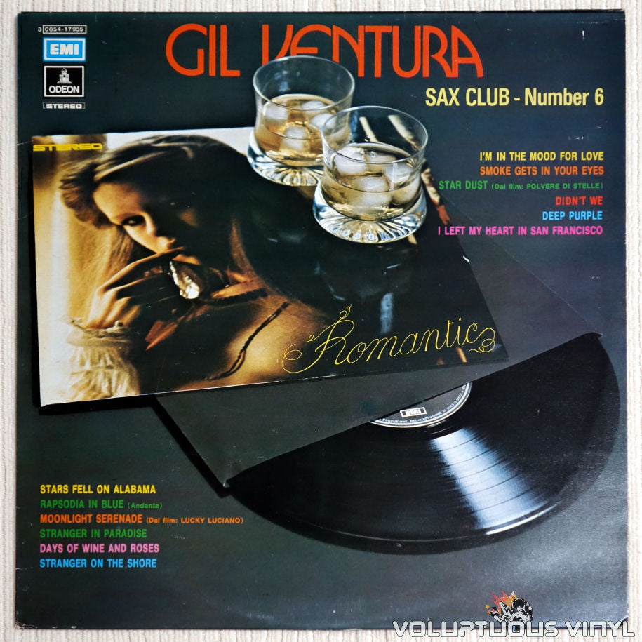  Gil Ventura ‎– Sax Club - Number 6 "Romantic" - Vinyl Record - Front Cover