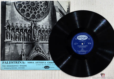 Giovanni Pierluigi da Palestrina, The Renaissance Singers Directed By Michael Howard ‎– Missa Aeterna Christi Munera vinyl record