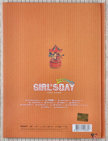 Girl's Day ‎– Expectation (First Album) CD back cover