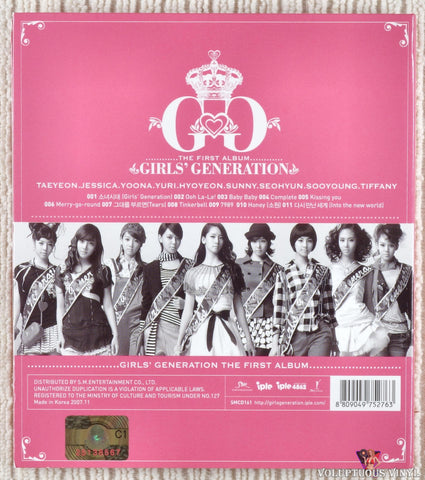 Girls' Generation – Girls' Generation CD back cover