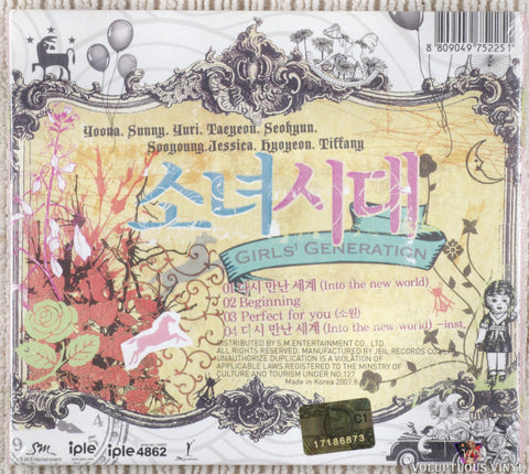 Girls' Generation – Into The New World [다시 만난 세계] CD back cover