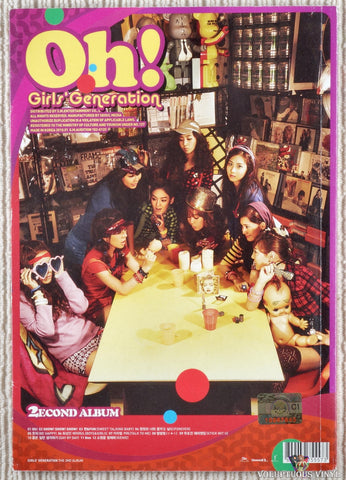 Girls' Generation – Oh! CD back cover