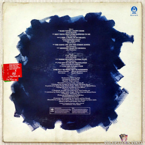 Gladys Knight & The Pips ‎– The Best Of Gladys Knight & The Pips vinyl record back cover