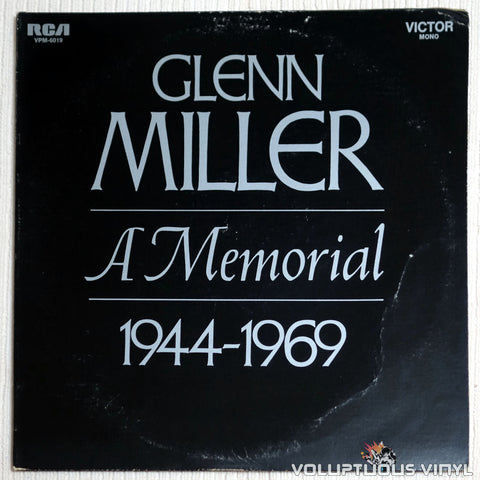 Glenn Miller And His Orchestra ‎– Glenn Miller - A Memorial 1944-1969 - Vinyl Record - Front Cover