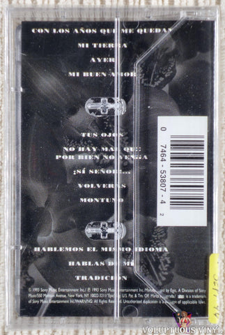Gloria Estefan ‎– Mi Tierra cassette tape back cover