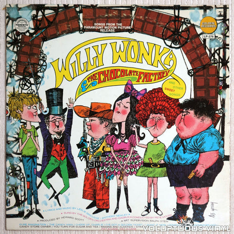 Golden Orchestra And Chorus ‎– Willy Wonka And The Chocolate Factory And Other Sweet Songs - Vinyl Record - Front Cover