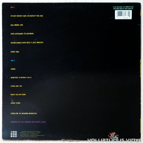 Grace Jones ‎– Inside Story vinyl record back cover