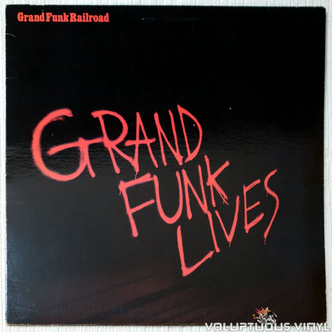 Grand Funk Railroad ‎– Grand Funk Lives vinyl record front cover