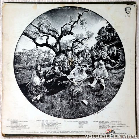 The Grateful Dead ‎– Aoxomoxoa vinyl record back cover