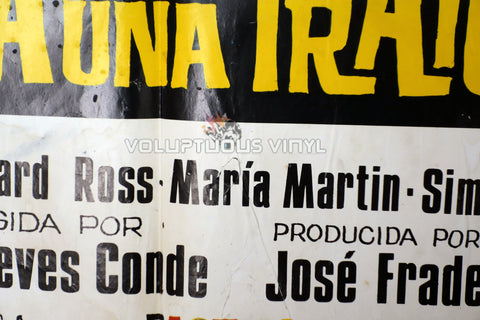 The Great Swindle 1971 Spanish 1-Sheet Movie Poster for Spanish Giallo with Marisa Mell & Sylva Koscina - Tear