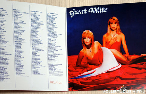 Great White ‎– Twice Shy - Vinyl Record - Inner Gatefold