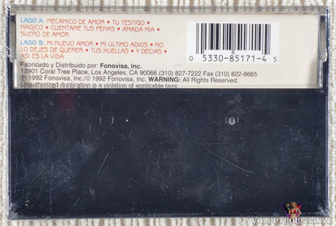 Grupo Pegasso – Dejando Huellas cassette tape back cover