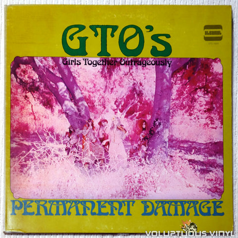 GTO's ‎– Permanent Damage vinyl record front cover