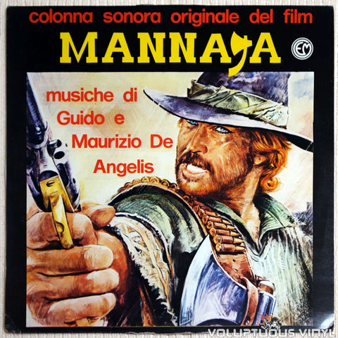 Guido E Maurizio De Angelis ‎– Mannaja / 40 Gradi All´Ombra Del Lenzuolo - Vinyl Record - Front Cover
