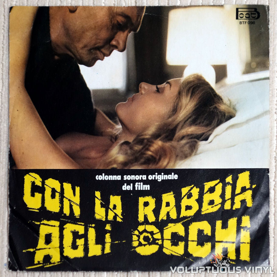 Guido And Maurizio De Angelis ‎– Con La Rabbia Agli Occhi - Vinyl Record - Barbara Bouchet on Front Cover