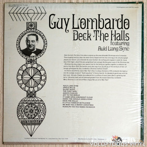Guy Lombardo ‎– Deck The Halls - Vinyl Record - Back Cover
