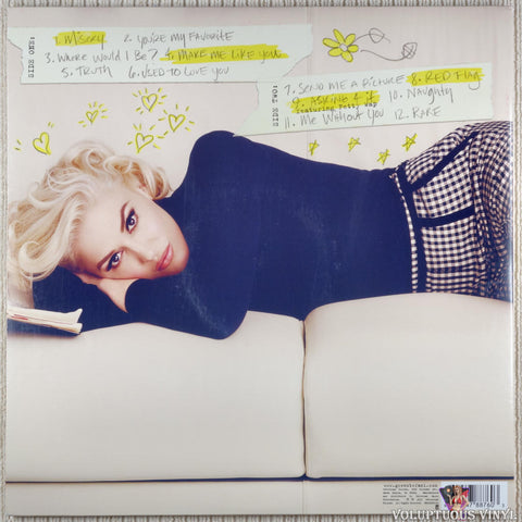 Gwen Stefani ‎– This Is What The Truth Feels Like vinyl record back cover