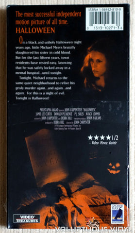 Halloween - VHS - Back Cover