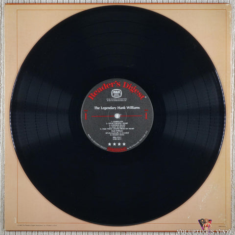 Hank Williams ‎– The Legendary Hank Williams vinyl record