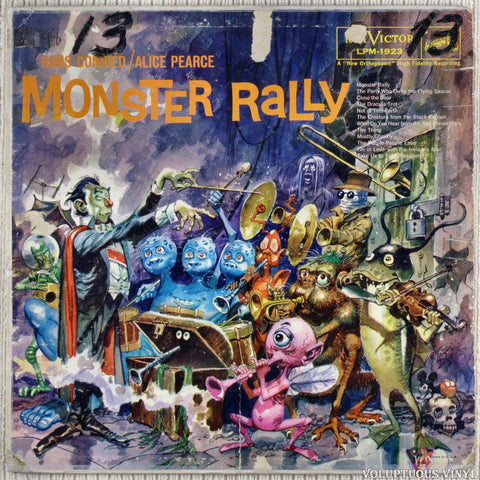 Hans Conried / Alice Pearce ‎– Monster Rally vinyl record front cover