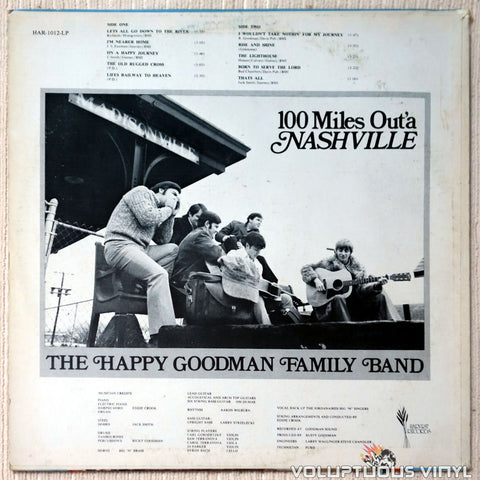 The Happy Goodman Family Band – 100 Miles Out'a Nashville vinyl record back cover