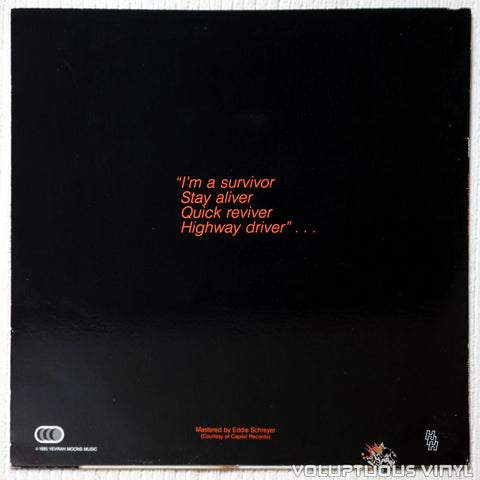 Harvey ‎– Survivor - Vinyl Record - Back Cover