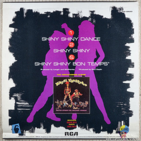 Haysi Fantayzee – Shiny Shiny (Dance Version) vinyl record back cover