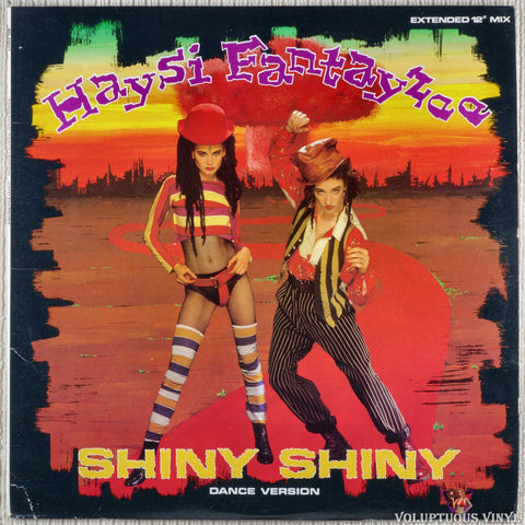 Haysi Fantayzee – Shiny Shiny (Dance Version) vinyl record front cover