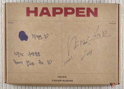 Heize – Happen (2021) Autographed, Promo, Korean Press