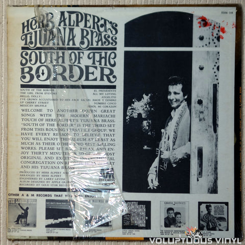 Herb Alpert's Tijuana Brass ‎– South Of The Border vinyl record back cover