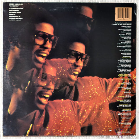 Herbie Hancock ‎– Monster vinyl record back cover