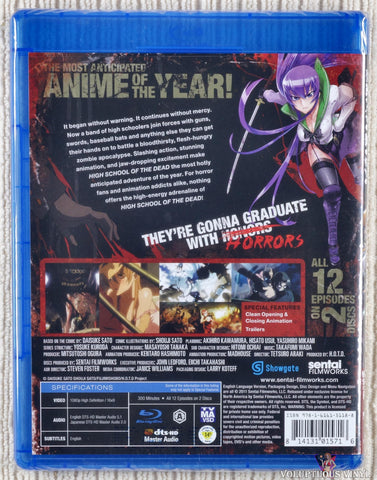 High School Of The Dead: Complete Collection Blu-ray back cover