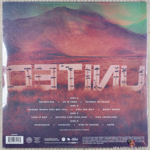 Hillsong United ‎– Zion vinyl record back cover