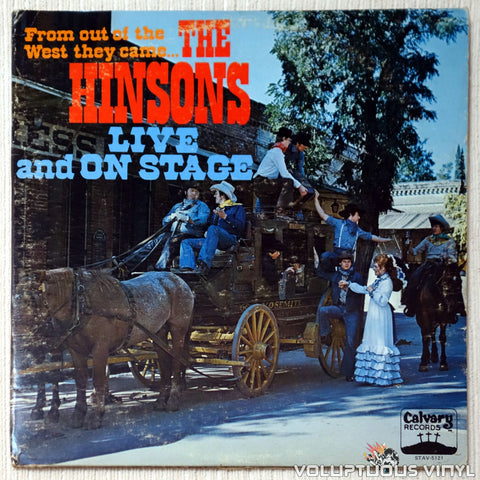 The Hinsons ‎– Live And On Stage vinyl record front cover