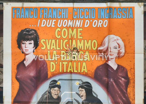 How We Robbed the Bank of Italy (1966) - Italian 2F Poster - Top Half
