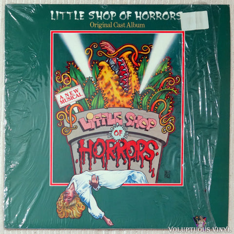 Howard Ashman & Alan Menken ‎– Little Shop Of Horrors - Original Cast Album vinyl record front cover