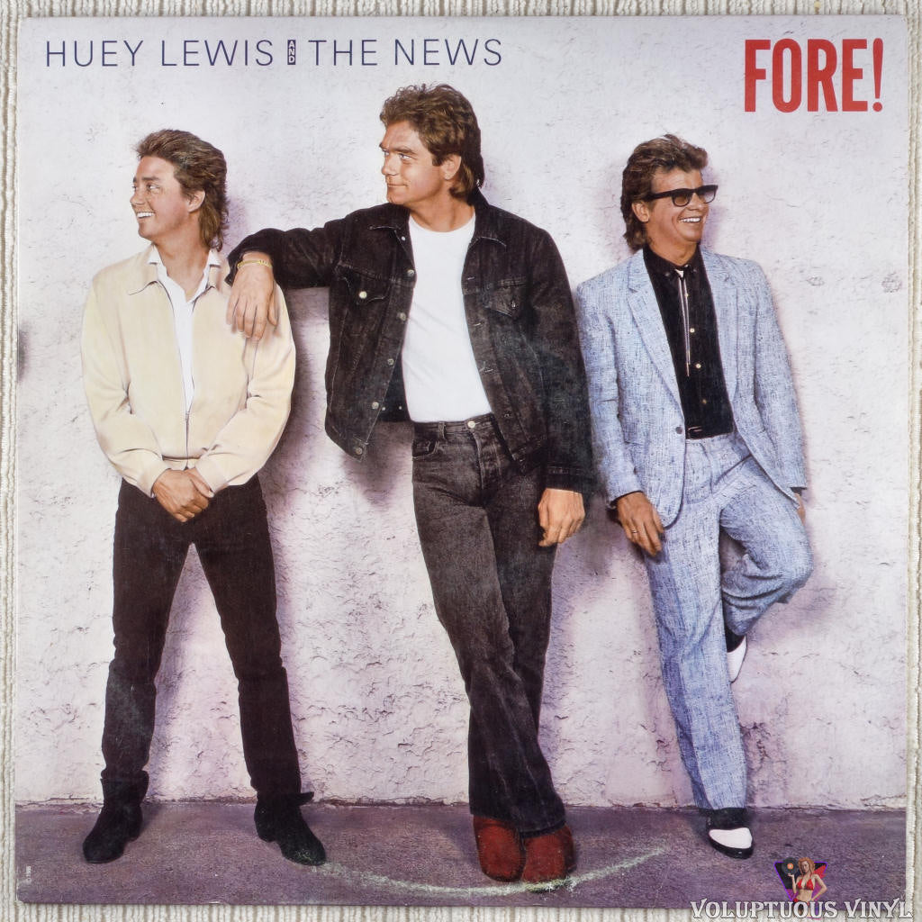 Huey Lewis And The News – Fore! vinyl record front cover