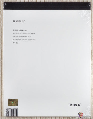 Hyuna ‎– A+ (4th Mini Album) CD back cover