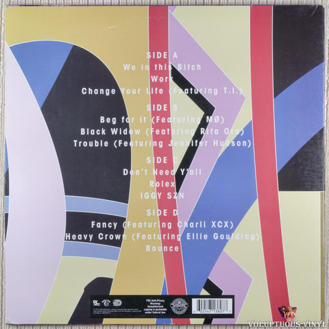 Iggy Azalea ‎– Reclassified vinyl record back cover