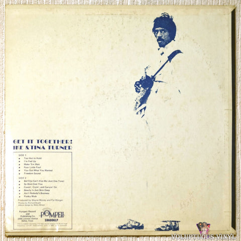 Ike & Tina Turner ‎– Get It Together! vinyl record back cover