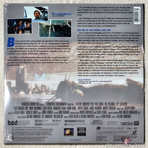 Independence Day: ID4 laserdisc back cover