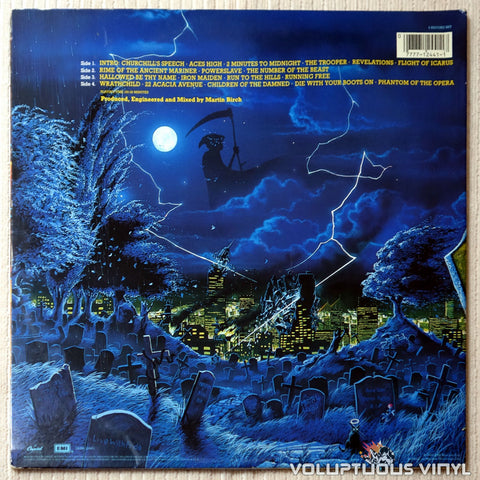 Iron Maiden ‎– Live After Death - Vinyl Record - Back Cover