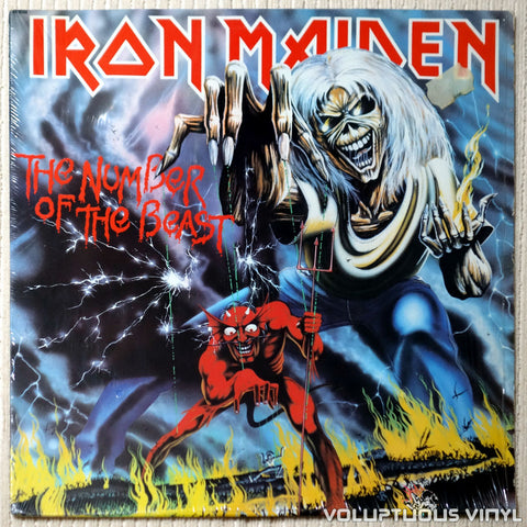 Iron Maiden ‎– The Number Of The Beast - Vinyl Record - Front Cover