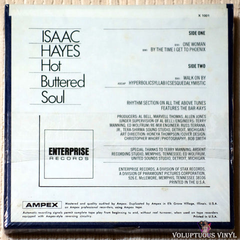 Isaac Hayes ‎– Hot Buttered Soul reel to reel back cover