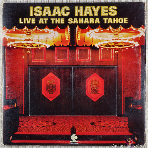 Isaac Hayes – Live At The Sahara Tahoe vinyl record front cover